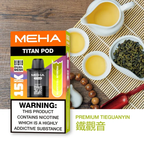 【買3贈主機】MEHA TITAN 泰坦專用煙彈｜感受細膩顆粒化口感｜高適配導油結構電子煙替換彈