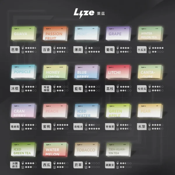 20260130154222_732_419_fed14e20-22fe-4502-8ae8-7253f587625d.webp Lyze 萊茲 專用煙彈|高密度棉芯導流系統|精準還原原始風味基調展現層次豐富之鮮明擊喉感體驗