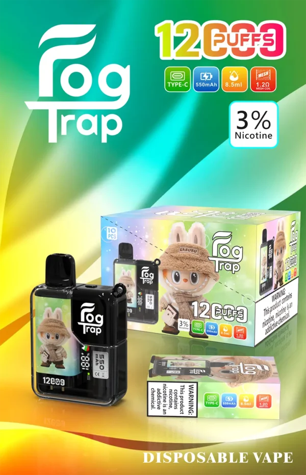 5ae5409114ee10450df38961180696da.webp 【買10贈1】Fog Trap 12000口 LABUBU 聯名 | 強化壓力調節穩定性打造細緻出霧體驗 | 趣味外觀設計結合高效能導油系統