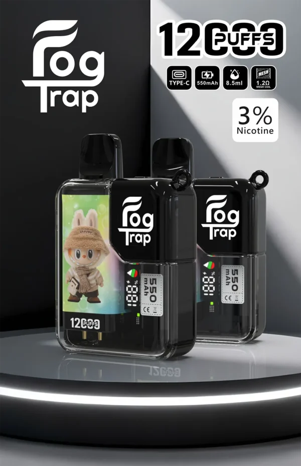 6a24674fcb5d598e7ce25c0dfdb5c85a.webp 【買10贈1】Fog Trap 12000口 LABUBU 聯名 | 強化壓力調節穩定性打造細緻出霧體驗 | 趣味外觀設計結合高效能導油系統