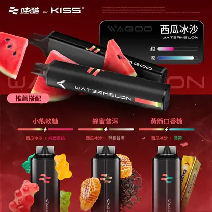 WAGOO 哇酷 KIS5 拋棄式電子煙5000口｜繚繞霧化細緻呈現飽滿層次｜大容量具備Type-C快充設計