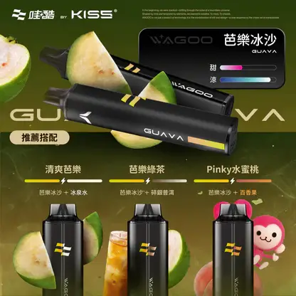 WAGOO 哇酷 KIS5 拋棄式電子煙5000口｜繚繞霧化細緻呈現飽滿層次｜大容量具備Type-C快充設計
