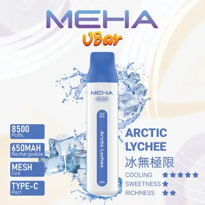 MEHA-8500口-VBar小白條-6.webp MEHA VBar 魅嗨小白條8500|體現溫潤擊喉體驗|高導熱網芯霧化技術