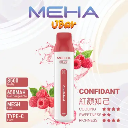 MEHA-8500口-VBar小白條.webp MEHA VBar 魅嗨小白條8500|體現溫潤擊喉體驗|高導熱網芯霧化技術