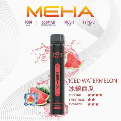 MEHA-XBAR-拋棄式-7000口小黑條-2.webp MEHA XBAR 魅嗨小黑條 7000|勾勒立體霧化質感|高容錯氣流穩定機制