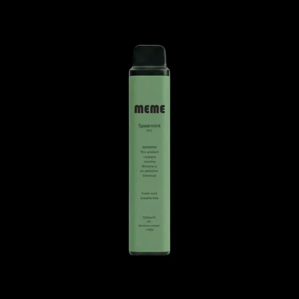 MEME-spearmint.webp MEME 韓國熱銷 7000 口拋棄式電子煙|智慧溫控氣流配置|恆定輸出風味輪廓呈現綿延流暢之輕盈霧感體驗