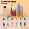 LANA拉娜 6000口 構築飽滿氣流軌跡提供溫潤吞吐體驗｜長效續航一次性電子煙具備密封鎖鮮工藝